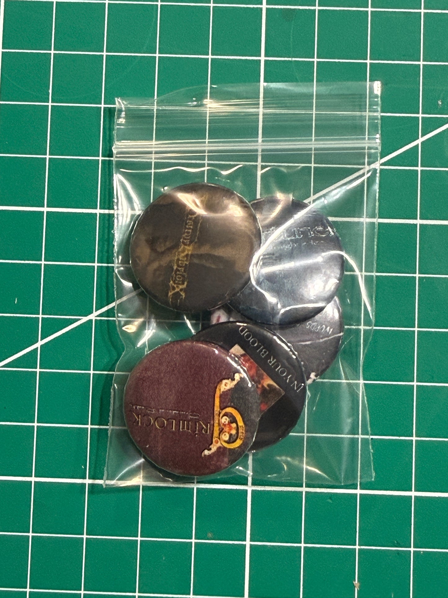 5 Pack of Buttons/Pins