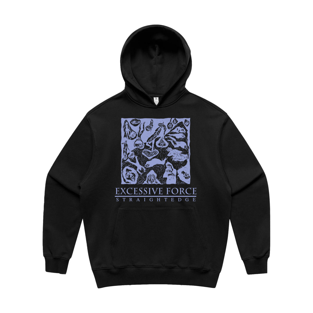 Excessive Force - Hooded Sweatshirt - Black