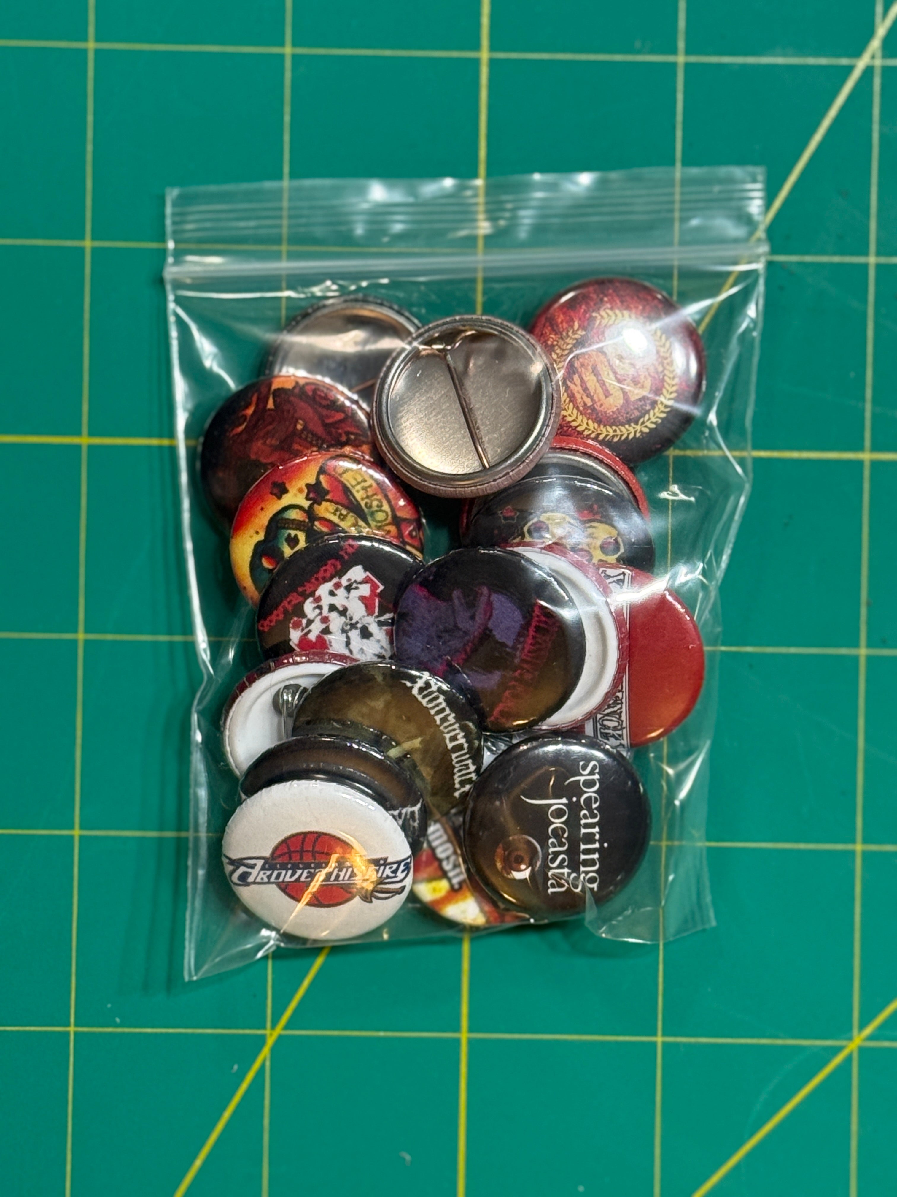 20 Pack of Buttons/Pins – Life Sentence Records