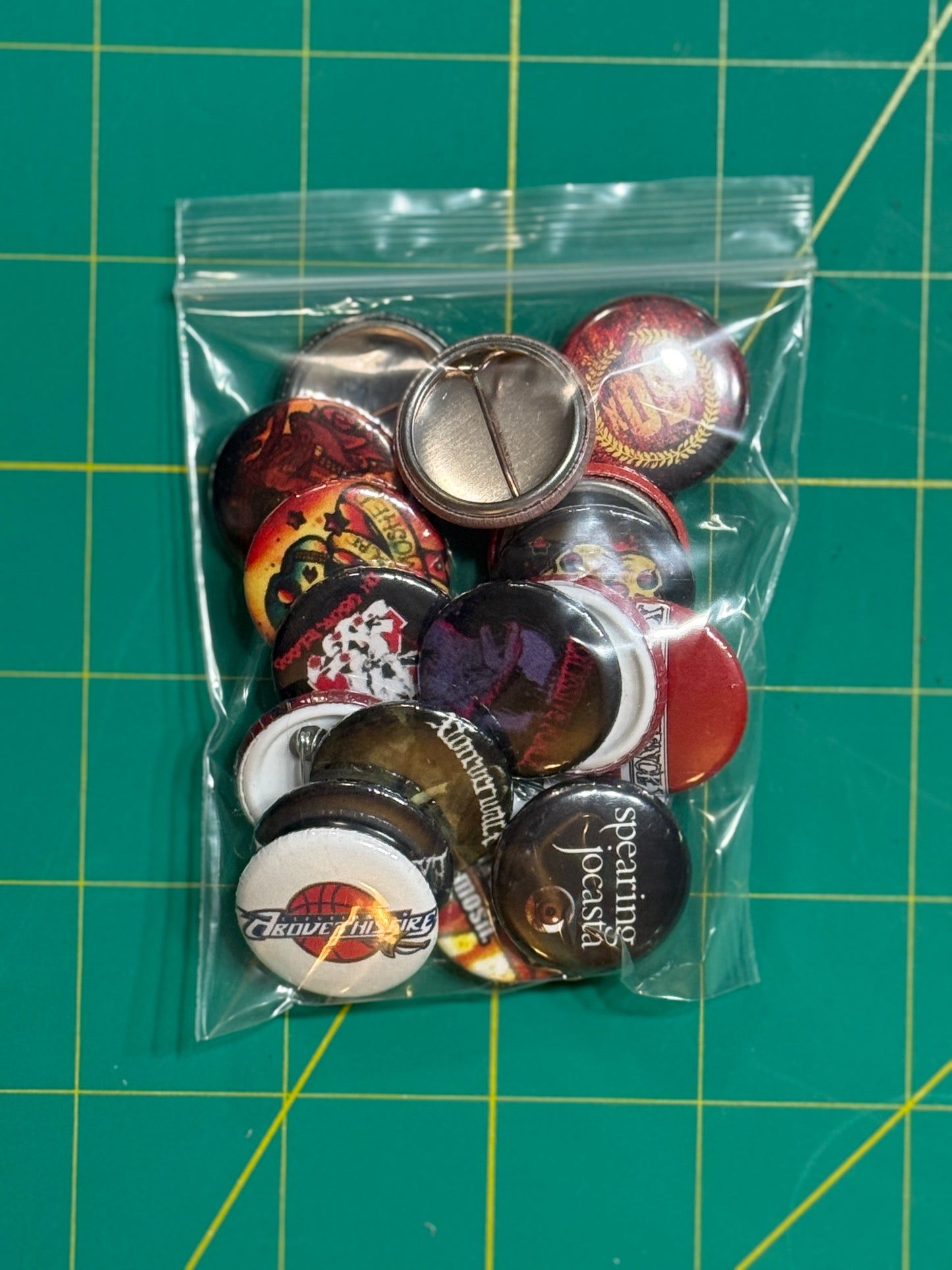 20 Pack of Buttons/Pins