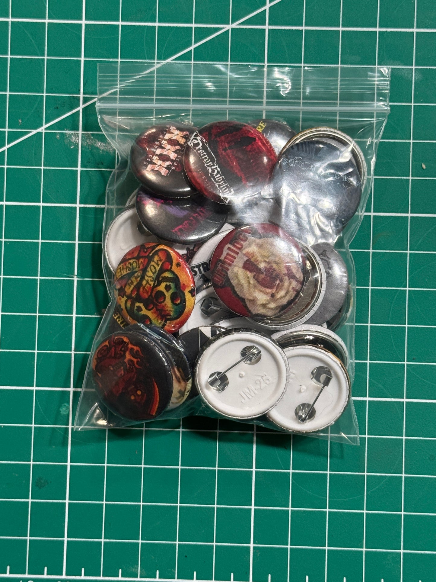 30 Pack of Buttons/Pins