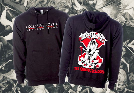 Excessive Force "Mosher" black hoodie
