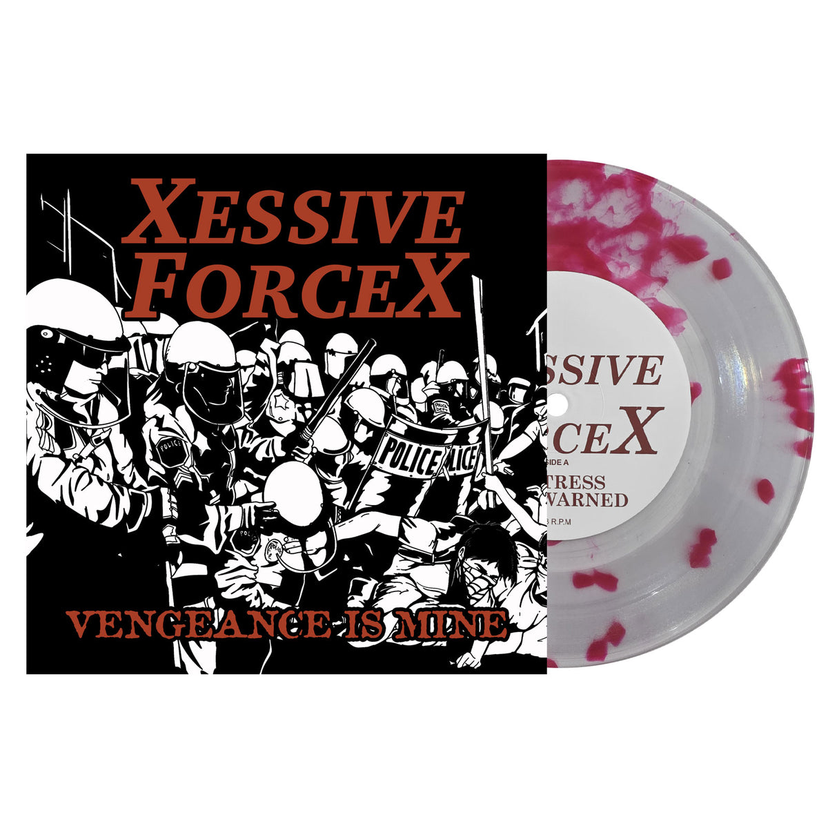 XESSIVE FORCEX - Vengeance is Mine 7" - EDGE DAY 2026 Edition - Single Record
