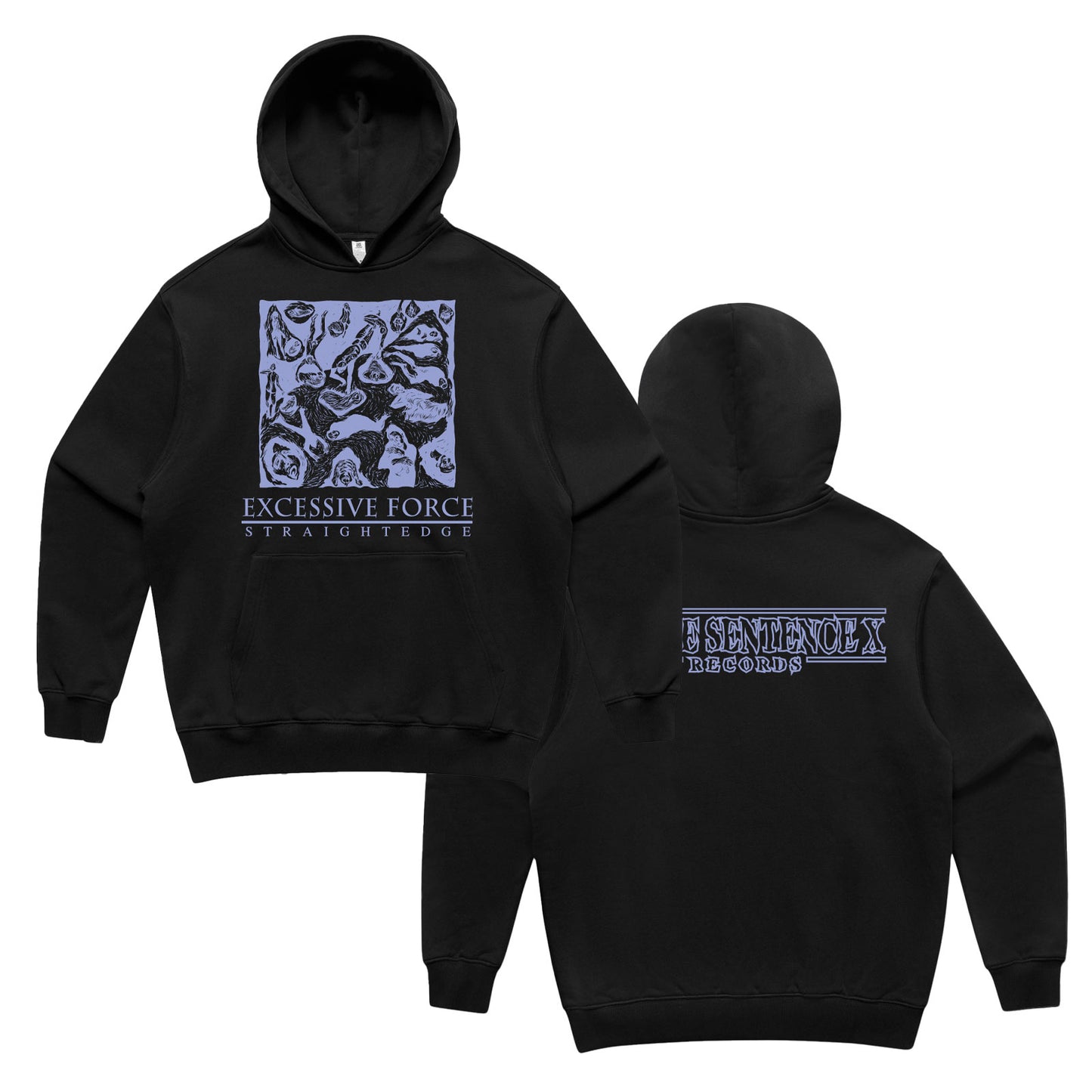 Excessive Force - Hooded Sweatshirt - Grey or Black - PRE-ORDER
