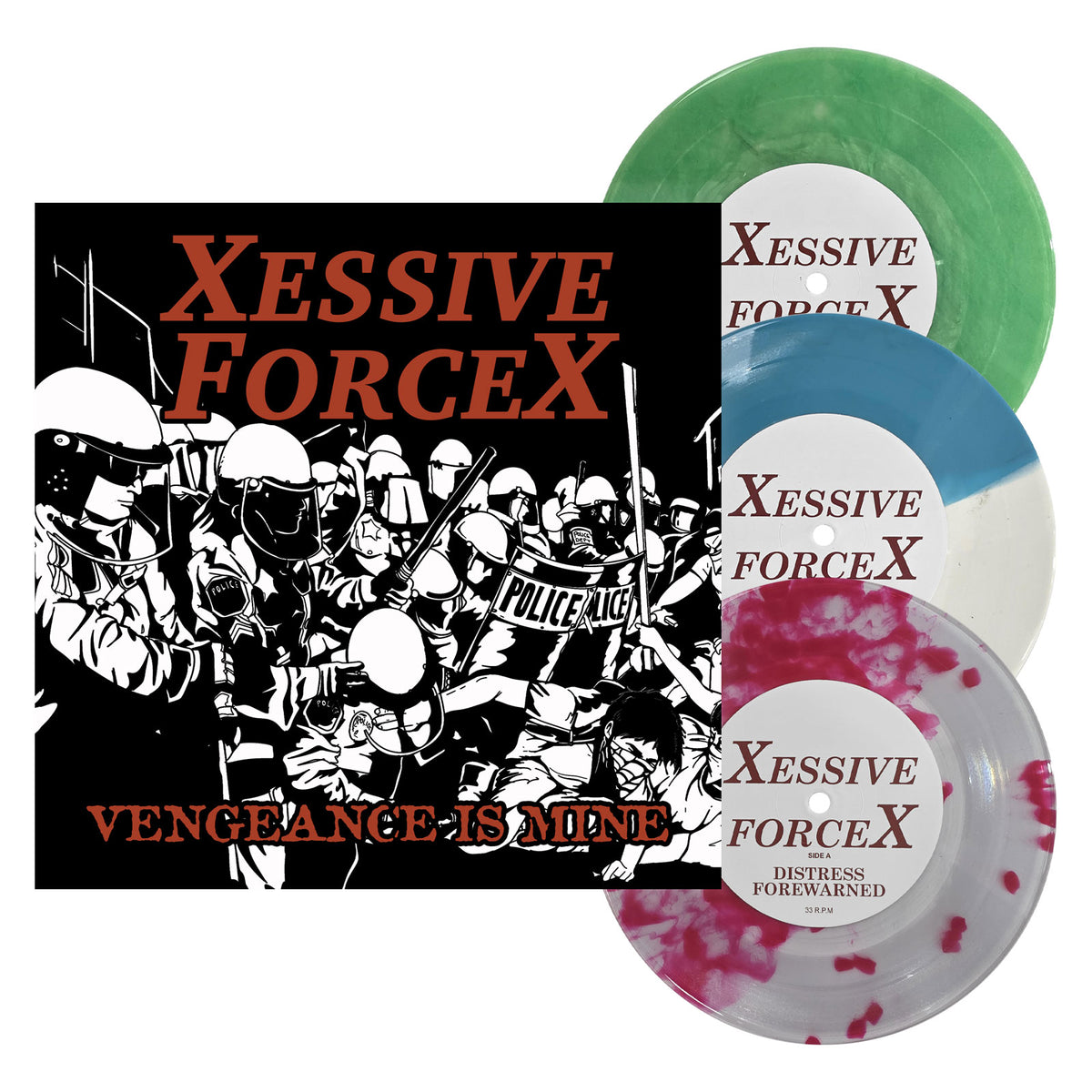XESSIVE FORCEX - Vengeance is Mine 7" - EDGE DAY 2026 Edition - Single Record